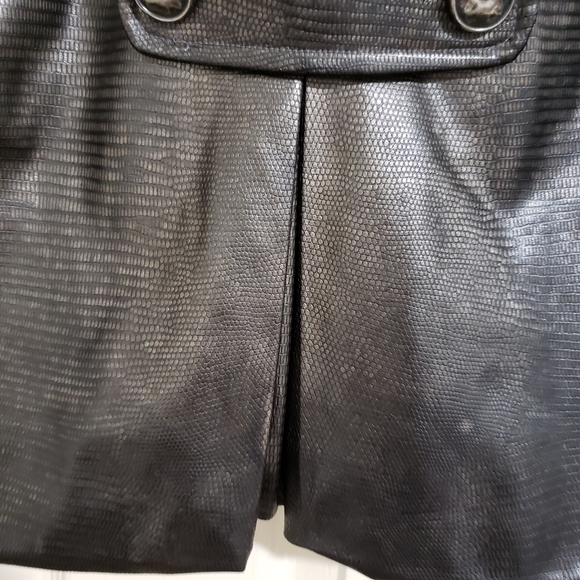 Cartise Faux Leather 3/4" Sleeve Jacket Size 6 - Picture 7 of 7